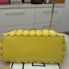 Rabanne Chain-Link Leather Tote Bag Yellow
