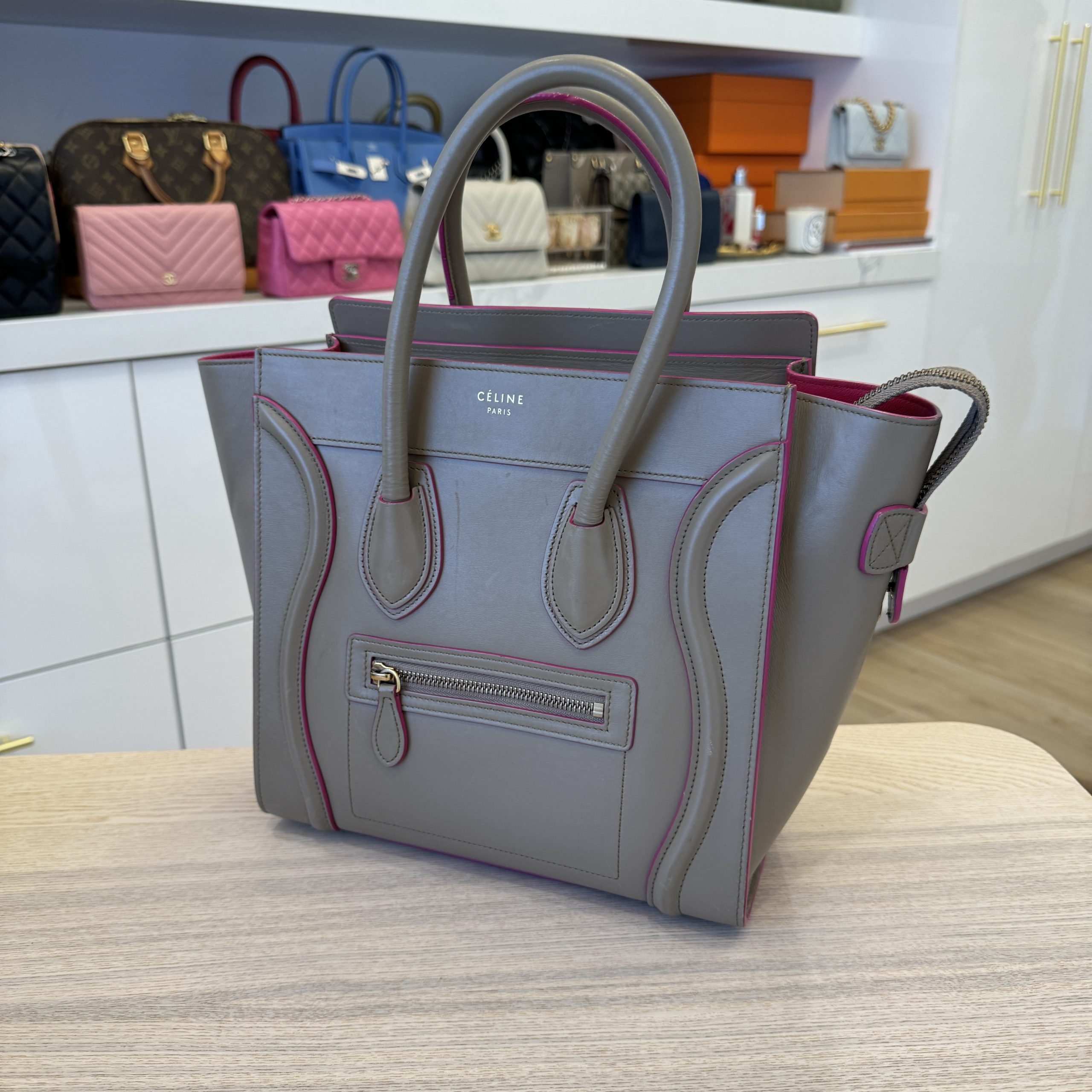 Celine micro luggage grey 2025