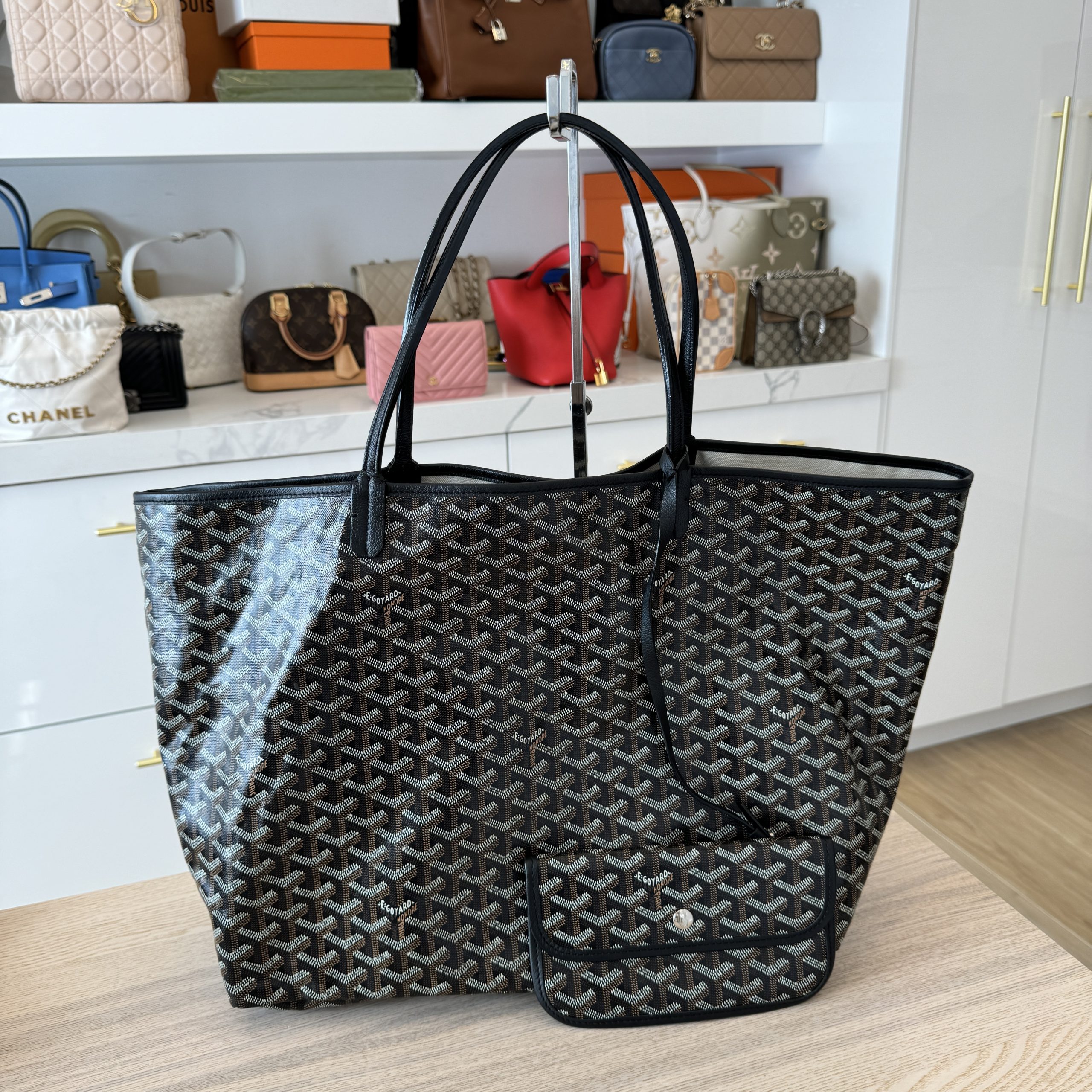Goyard goyardine saint louis gm black outlet