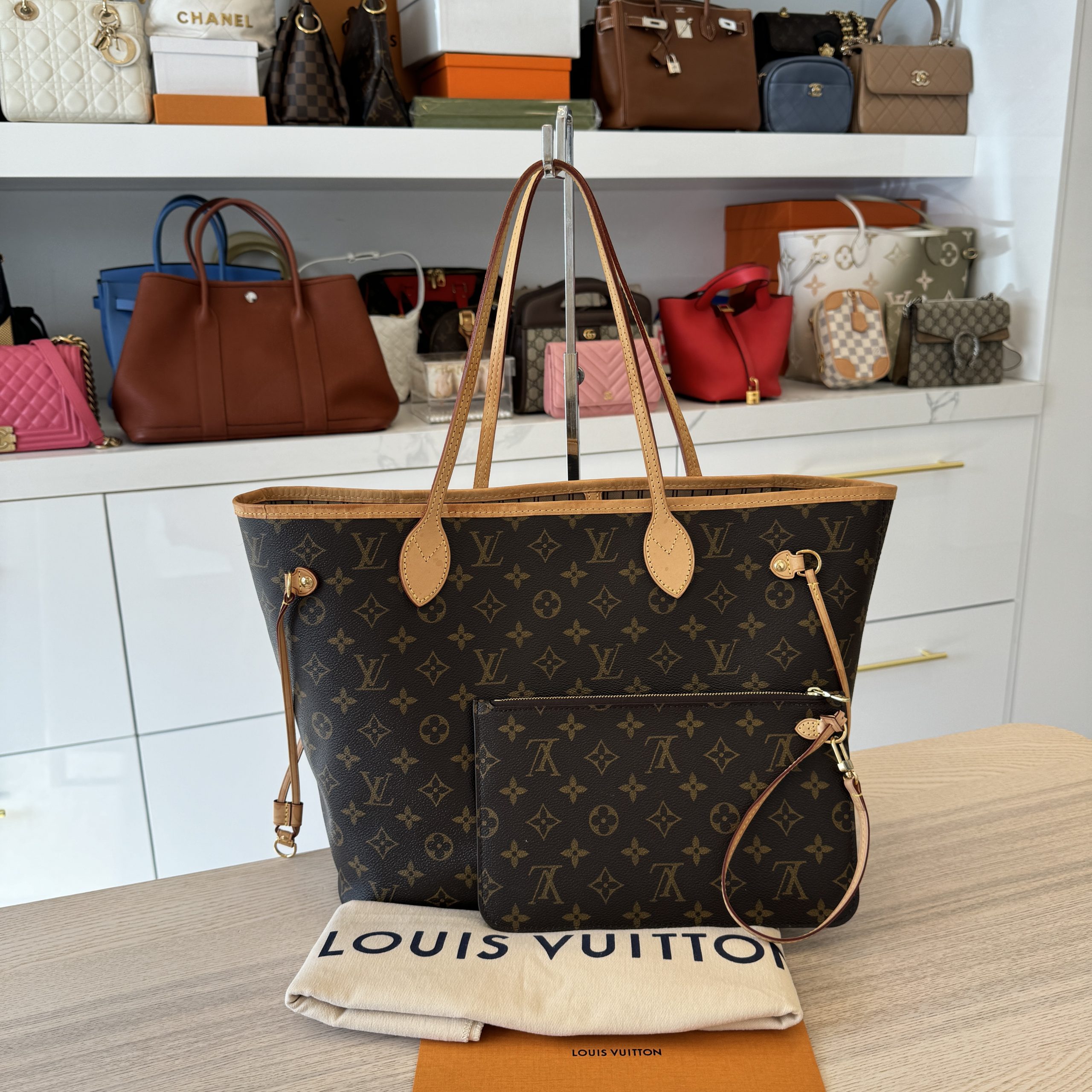 Neverfull mm beige on sale