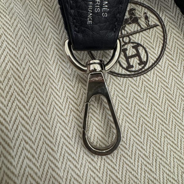 Hermes Taurillion Clemence Evelyne TPM Bleu Nuit and Bleu Indigo SHW