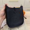 Hermes Taurillion Clemence Evelyne TPM Bleu Nuit and Bleu Indigo SHW
