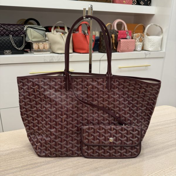 Goyard Goyardine Saint Louis PM Burgundy