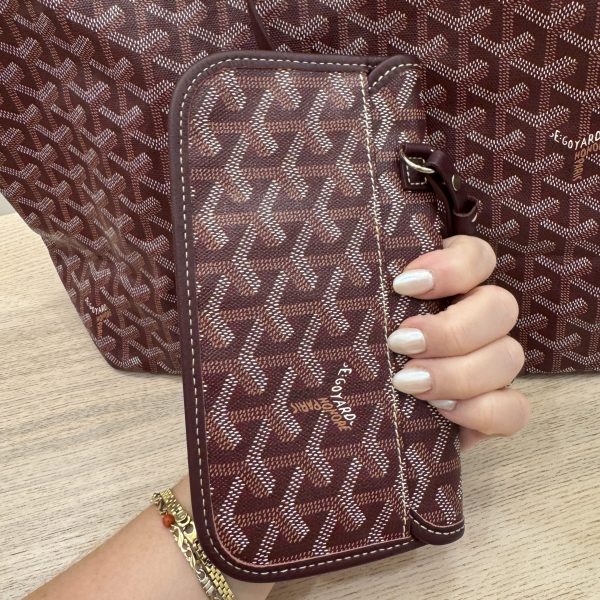 Goyard Goyardine Saint Louis PM Burgundy