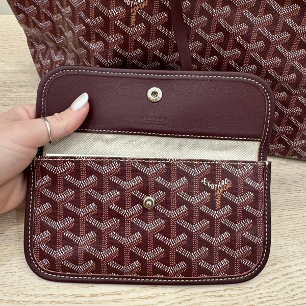 Goyard Goyardine Saint Louis PM Burgundy