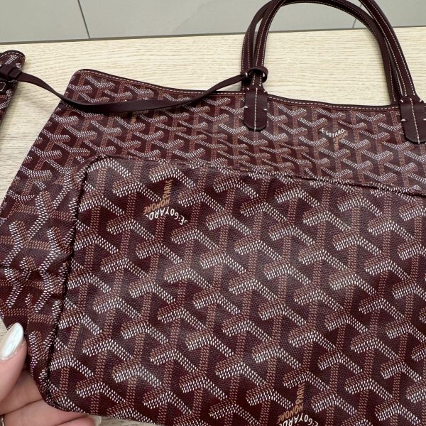 Goyard Goyardine Saint Louis PM Burgundy
