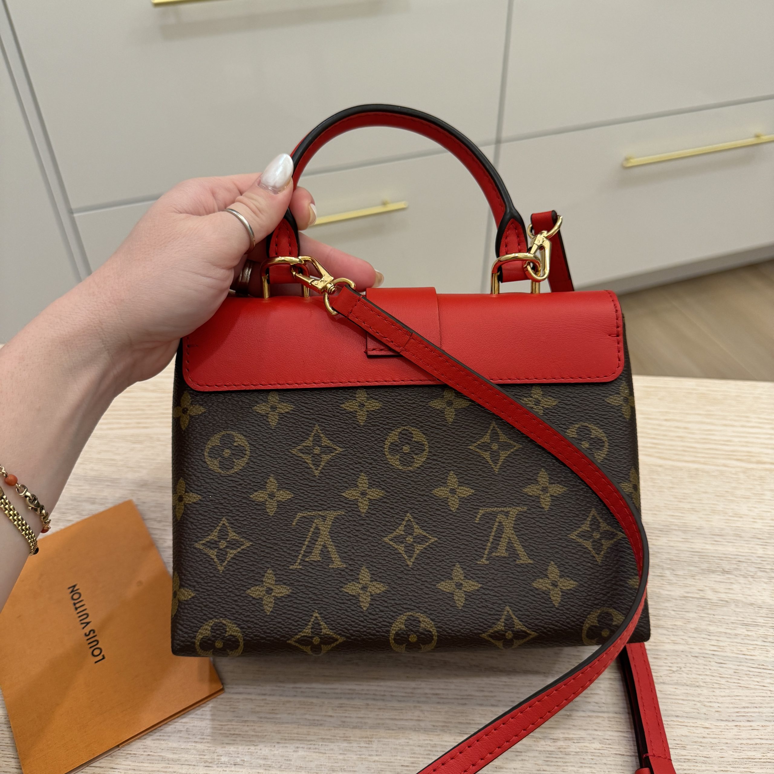 Louis vuitton locky bb red outlet