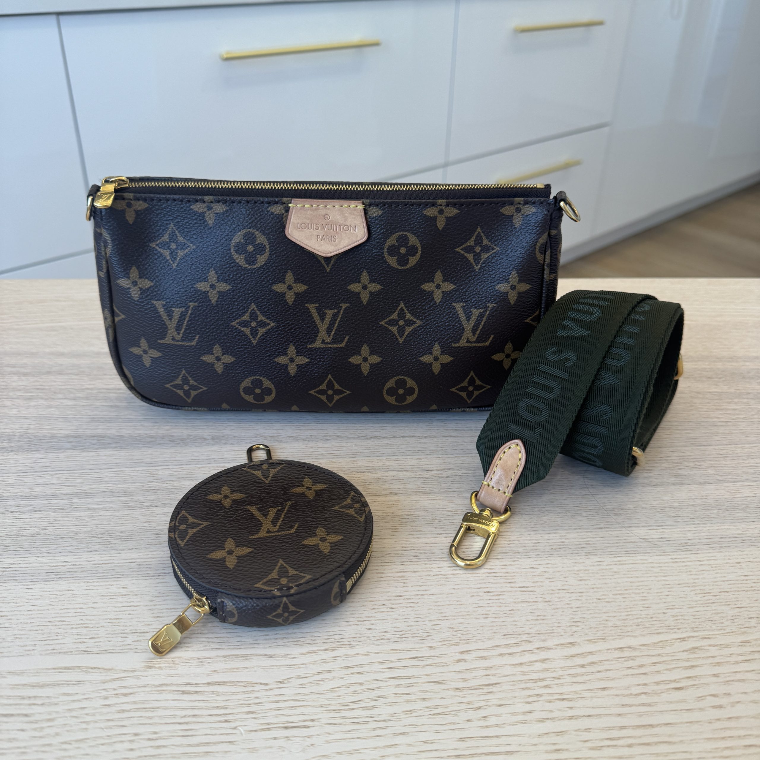 Louis Vuitton Monogram Multi Pochette Accessories Kaki