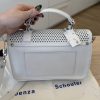 Proenza Schouler PS1 Tiny Crossbody Bag Perforated Leather Optic White