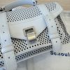 Proenza Schouler PS1 Tiny Crossbody Bag Perforated Leather Optic White