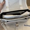 Proenza Schouler PS1 Tiny Crossbody Bag Perforated Leather Optic White