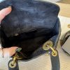 Christian Dior My Lady Dior Bag Cannage Quilted Crinkled Patent Black GHW