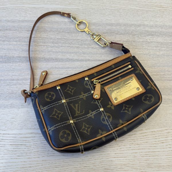 Louis Vuitton Monogram Riveting Pochette Accessories + Key Ring