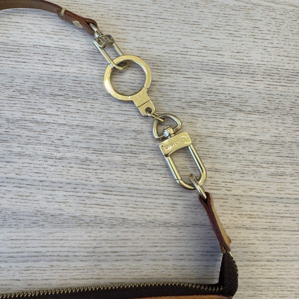Louis Vuitton Monogram Riveting Pochette Accessories + Key Ring