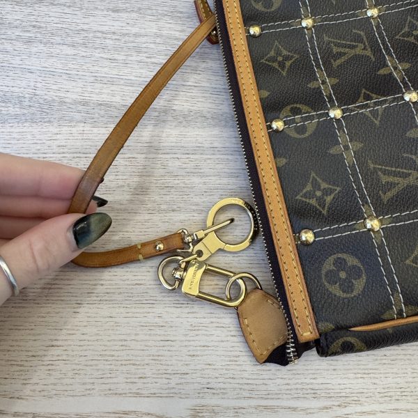 Louis Vuitton Monogram Riveting Pochette Accessories + Key Ring