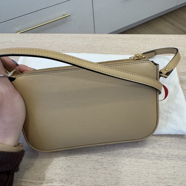 Valentino Garavani Mini Vlogo Embellished Faux Raffia Crossbody Bag