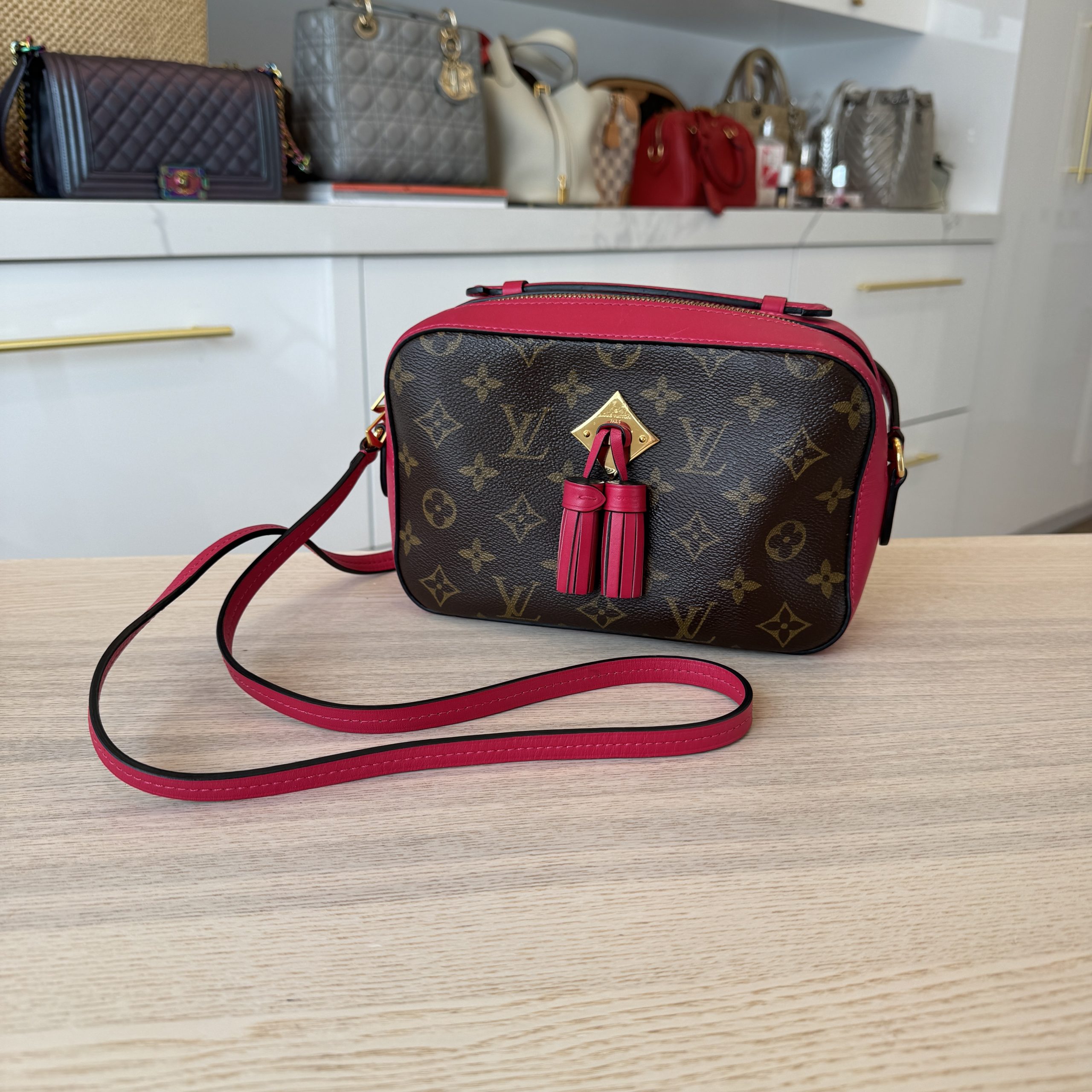 Louis Vuitton Monogram Saintonge Pink