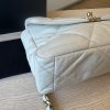 Chanel Lambskin Quilted Large Chanel 19 Flap Ivory