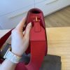 TOM FORD Grained Calfskin Mini T Clasp Tara Crossbody Bag Red/Pink