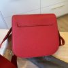 TOM FORD Grained Calfskin Mini T Clasp Tara Crossbody Bag Red/Pink