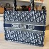 Christian Dior Oblique Medium Book Tote Blue Multicolor