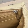 Chanel Washed Lambskin Quilted Jumbo Single Flap Bijoux Chain Ivory