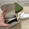 Gucci Blondie Medium Chain Wallet in Ivory Leather with Gold-Tone Hardware