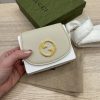 Gucci Blondie Medium Chain Wallet in Ivory Leather with Gold-Tone Hardware