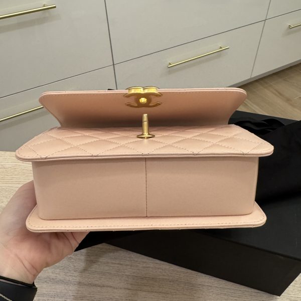Chanel Calfskin Quilted Perfect Fit Flap Light Pink 24C