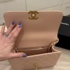 Chanel Calfskin Quilted Perfect Fit Flap Light Pink 24C