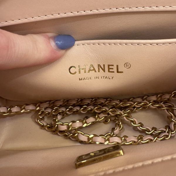 Chanel Calfskin Quilted Perfect Fit Flap Light Pink 24C