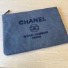 Chanel Deauville Pouch Denim Large