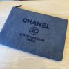 Chanel Deauville Pouch Denim Large
