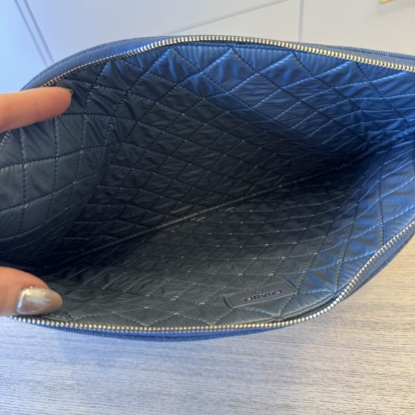 Chanel Deauville Pouch Denim Large