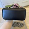 Gucci GG Petite Super Mini Shoulder Bag Black Silver Hardware