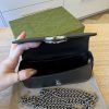 Gucci GG Petite Super Mini Shoulder Bag Black Silver Hardware