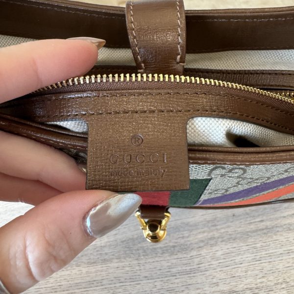 Gucci Jackie 1961 Geometric Print Small Shoulder Bag GG Supreme