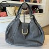 Gucci Grey Leather Pebbled Leather Greenwich Medium Shoulder Bag Grey