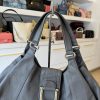 Gucci Grey Leather Pebbled Leather Greenwich Medium Shoulder Bag Grey