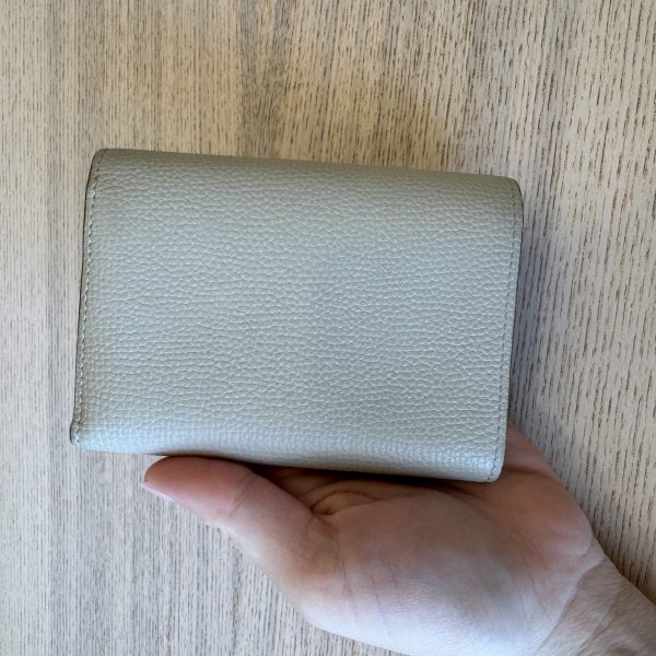 Loewe Anagram Small Vertical Wallet in Pebble Grained Calfskin