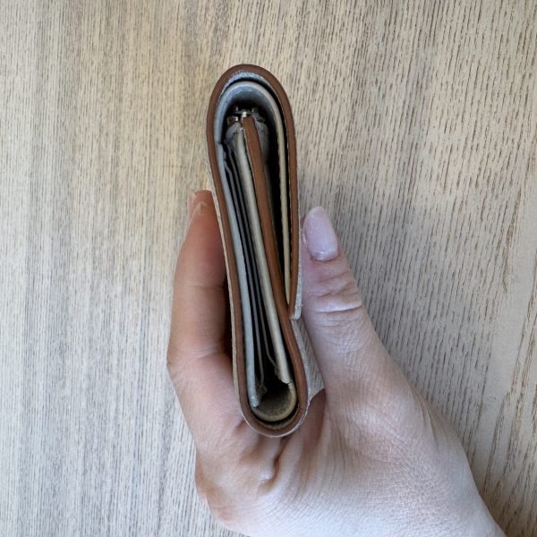 Loewe Anagram Small Vertical Wallet in Pebble Grained Calfskin