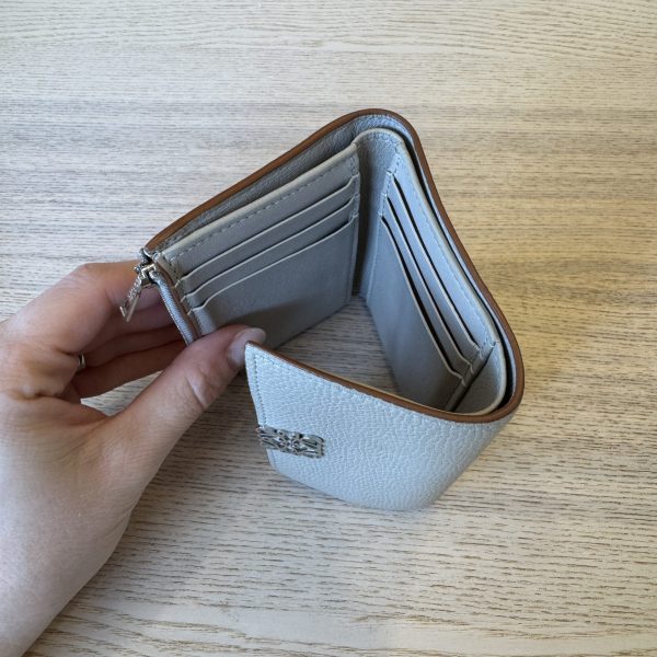 Loewe Anagram Small Vertical Wallet in Pebble Grained Calfskin