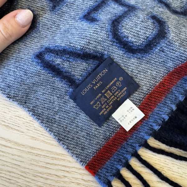 Louis Vuitton Navy Scarf