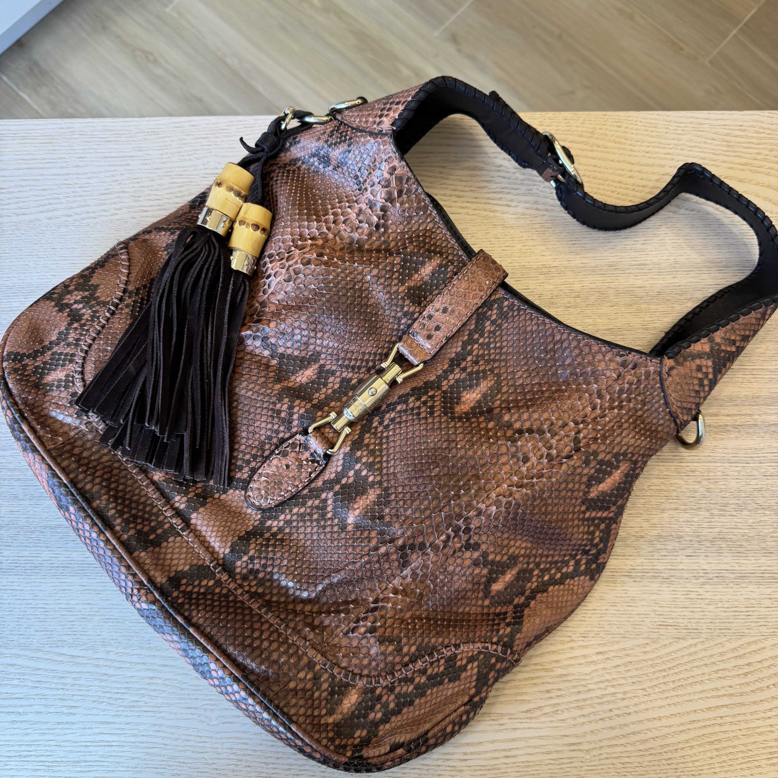 Gucci Large Python New Jackie Bag