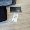 Saint Laurent Crinkled Calfskin Matelasse Monogram Large Niki Chain Satchel Grey