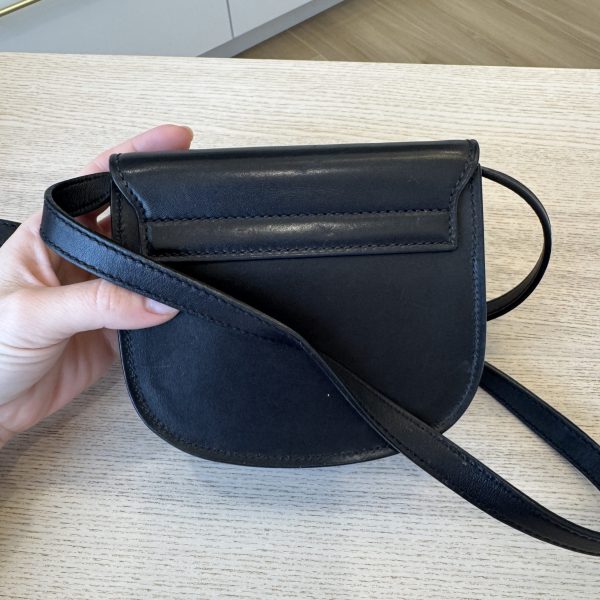 Saint Laurent (YSL) Smooth Calfskin Classic Monogram Small Kaia Satchel Black