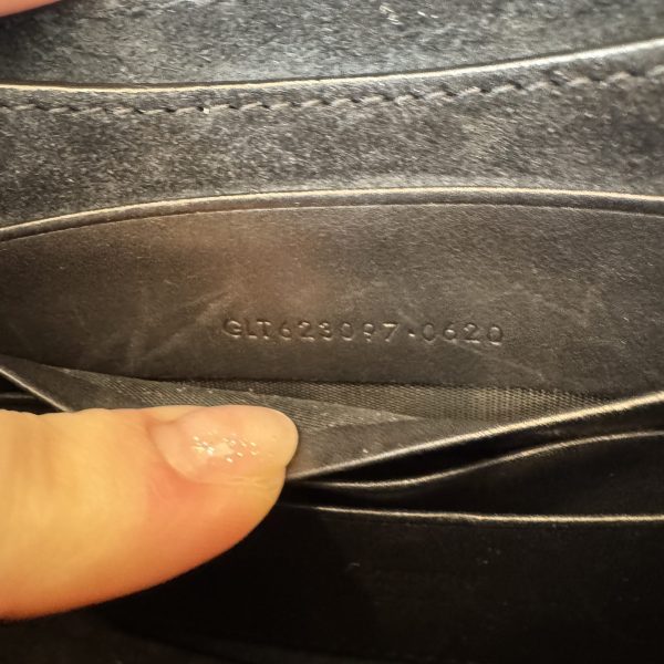 Saint Laurent (YSL) Smooth Calfskin Classic Monogram Small Kaia Satchel Black