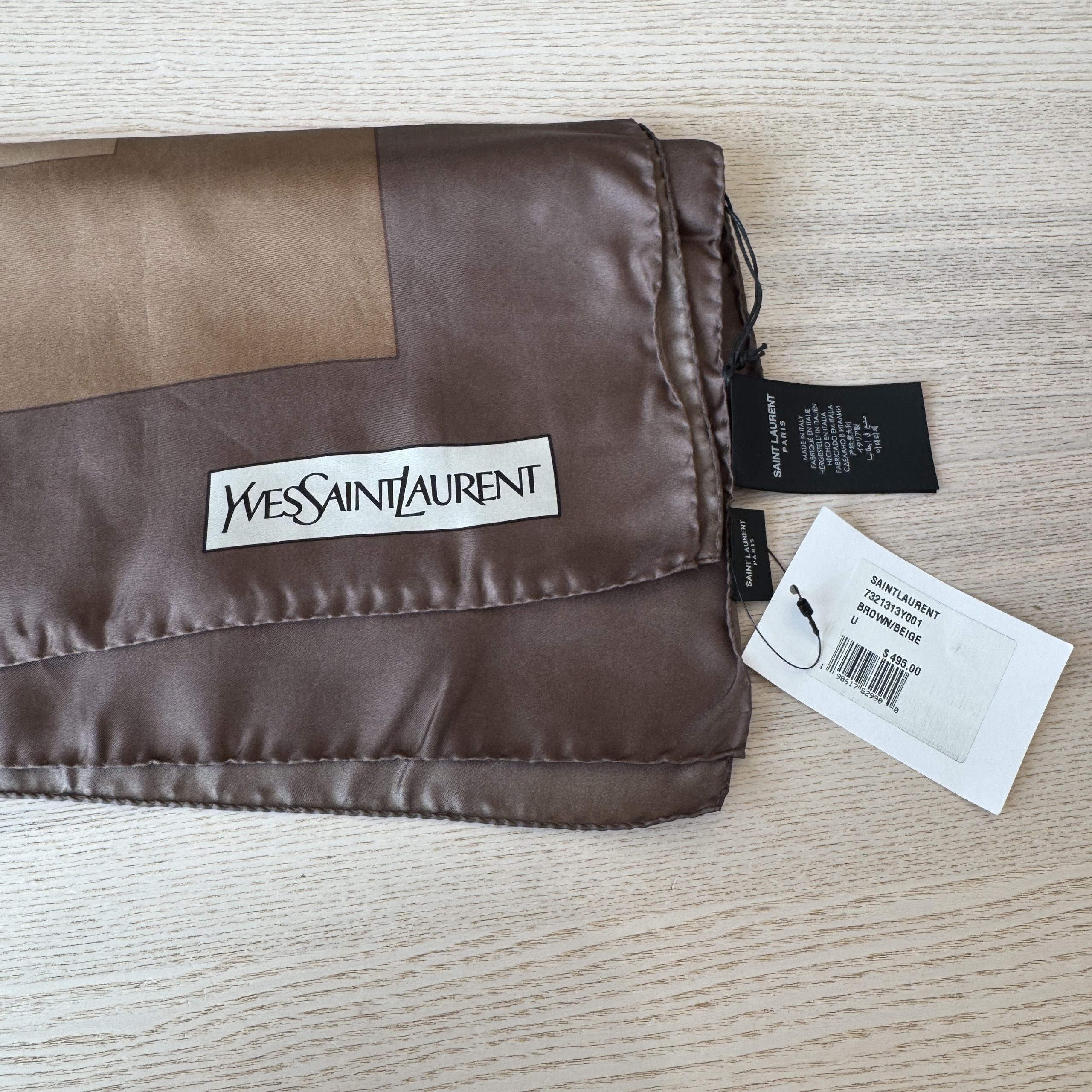 Saint Laurent (YSL) 78x78 CM Yves Saint Laurent Gradient Silk Shawl
