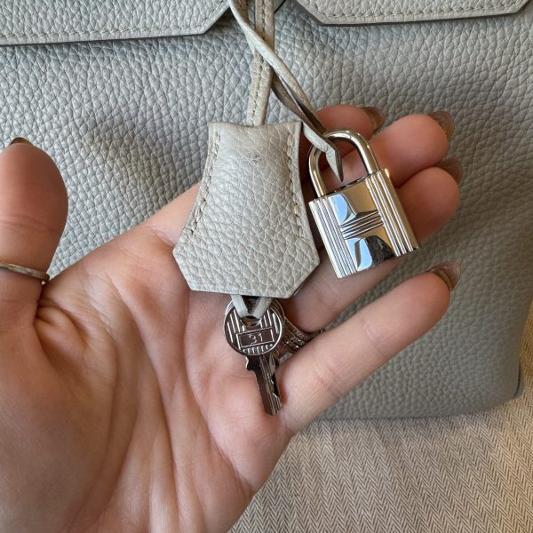 Hermes Togo Birkin 35 Gris Perle Silver Hardware