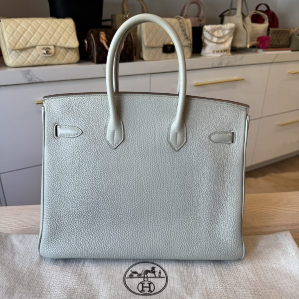 Hermes Togo Birkin 35 Gris Perle Silver Hardware